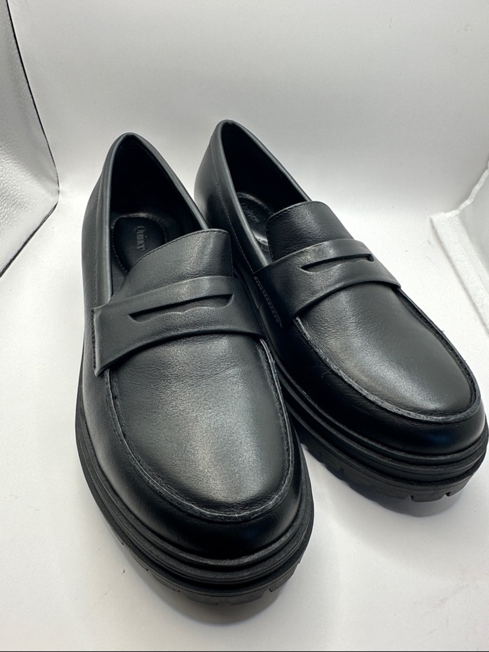 Quince Italian Leather Lug Sole Loafer
